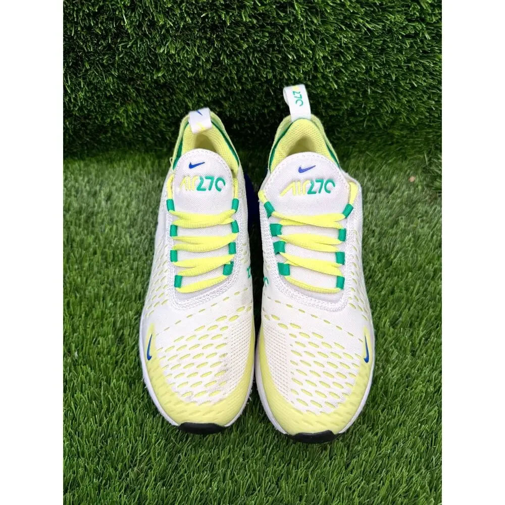 Nike Air Max 270 FN6982-100 Athletic Sneaker Boy 5Y White Synthetic Road Running